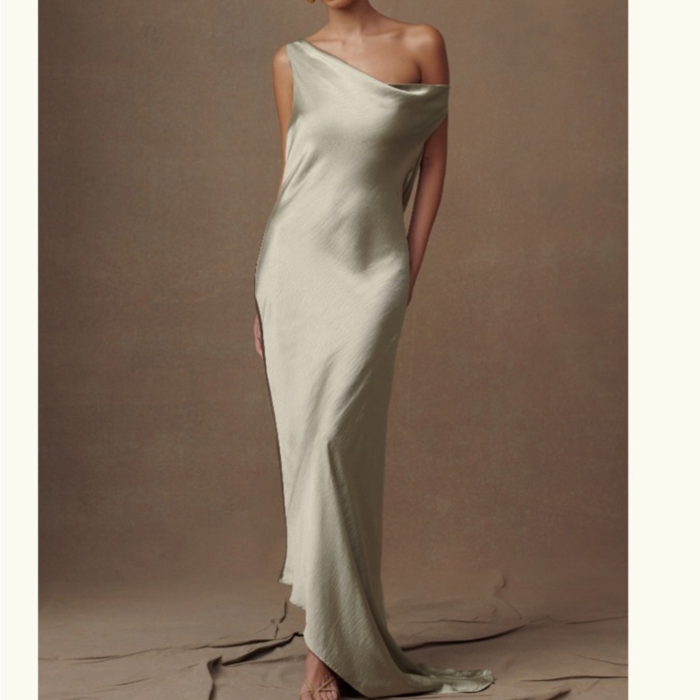 Elegant off the shoulder satin Dress